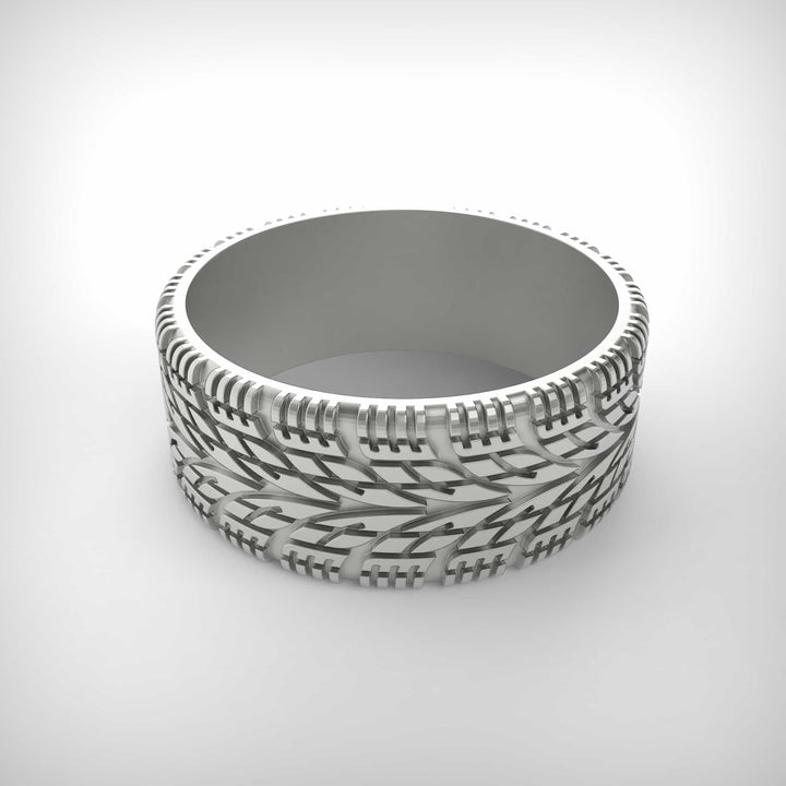Treadline Tire Pattern Ring