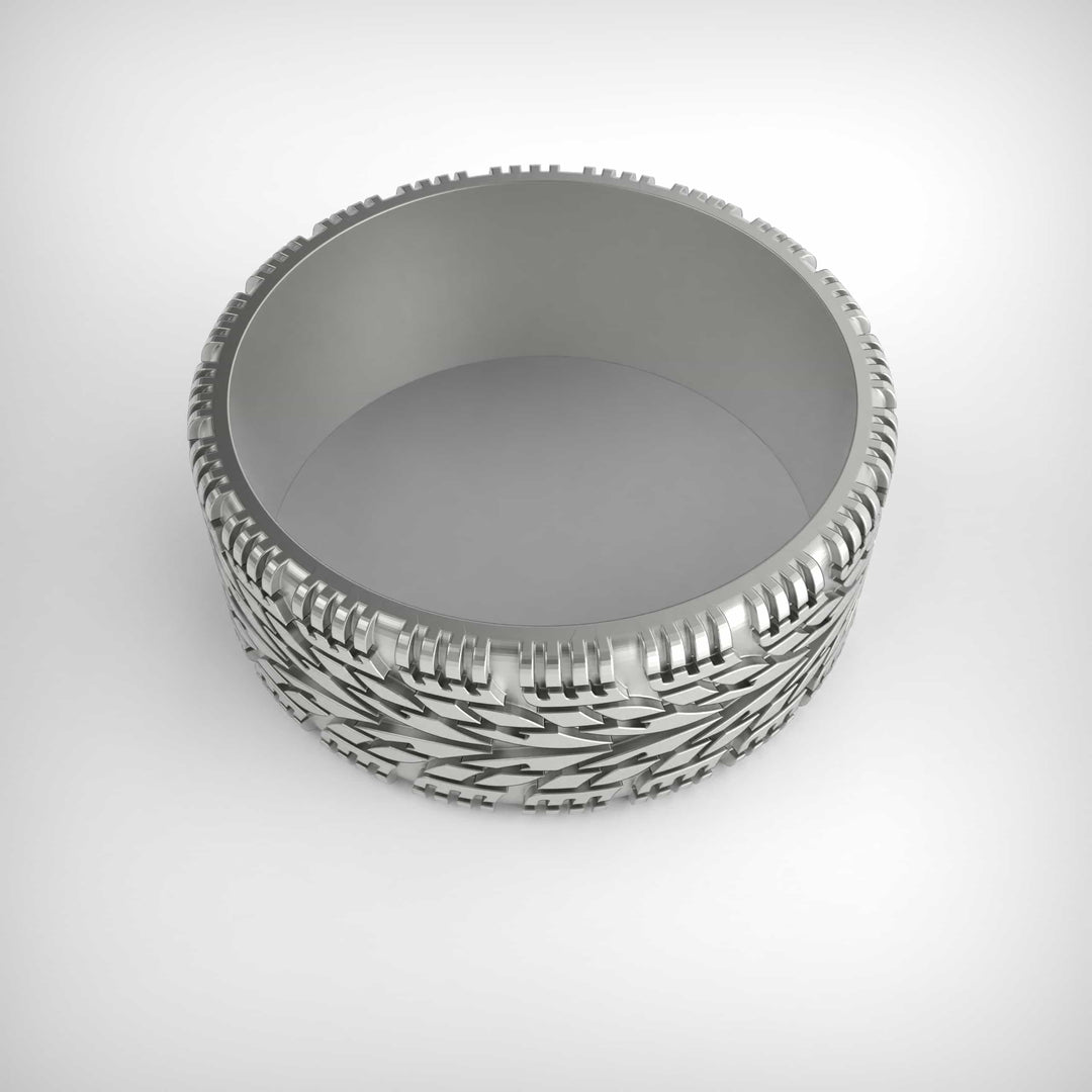 Treadline Tire Pattern Ring