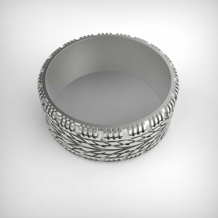 Treadline Tire Pattern Ring
