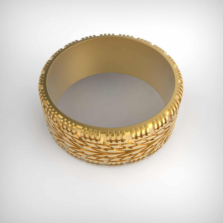 Treadline Tire Pattern Ring