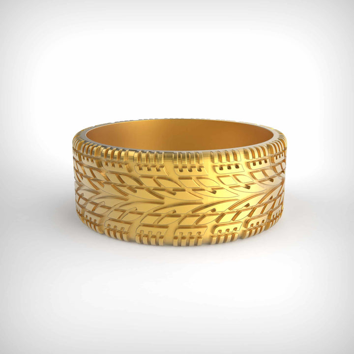 Treadline Tire Pattern Ring
