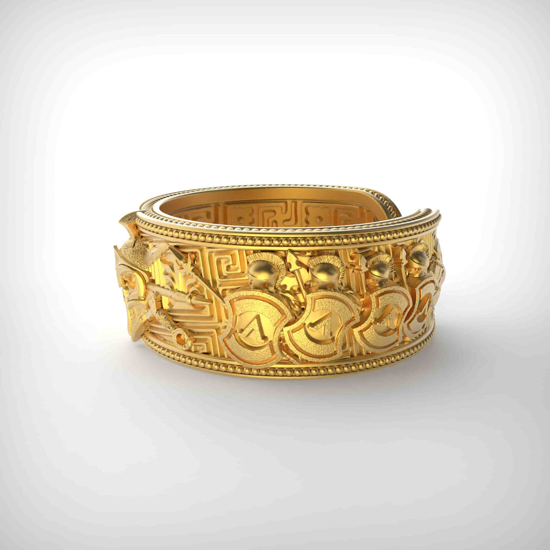 Spartan Warrior Band Ring