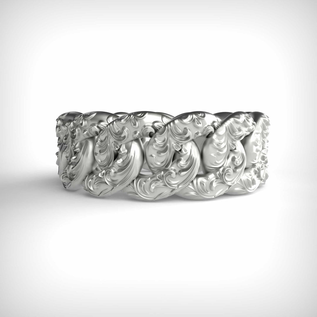 Ornamental Chain Band Ring