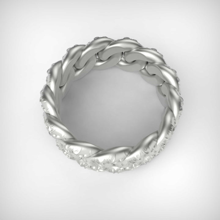 Ornamental Chain Band Ring