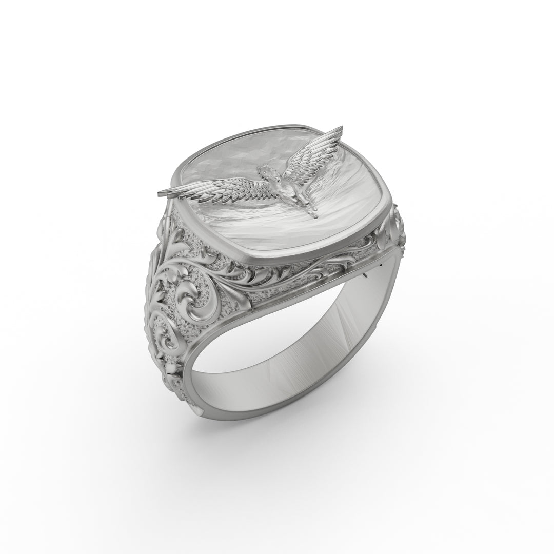 Pegasus Signet Ring