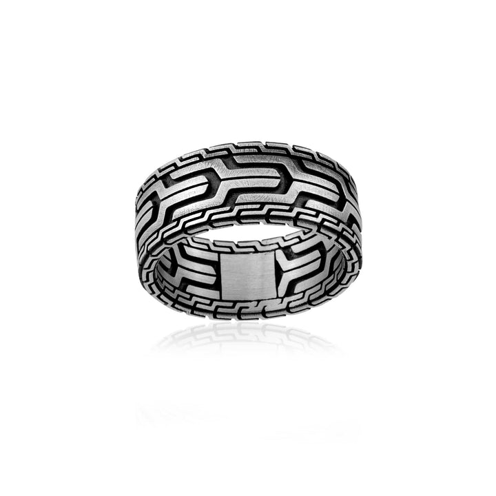 Geometric Tech Band Ring