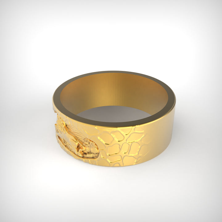 Lion Family Wedding Band Ring