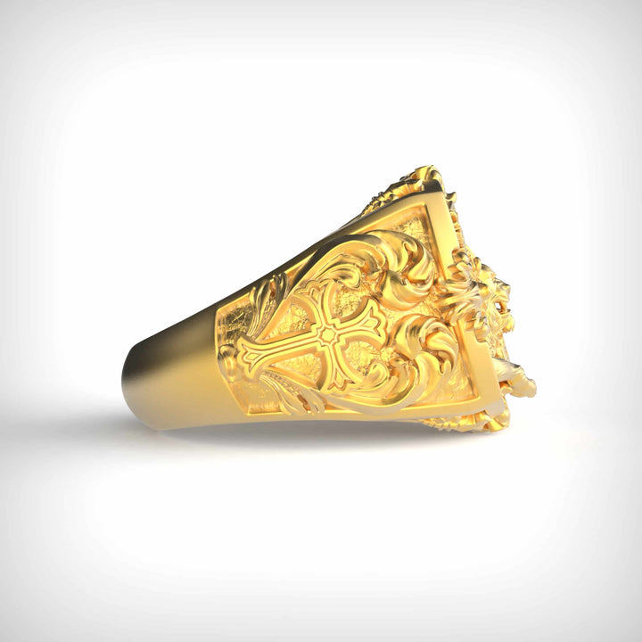 St. Mark Winged Lion Signet Ring