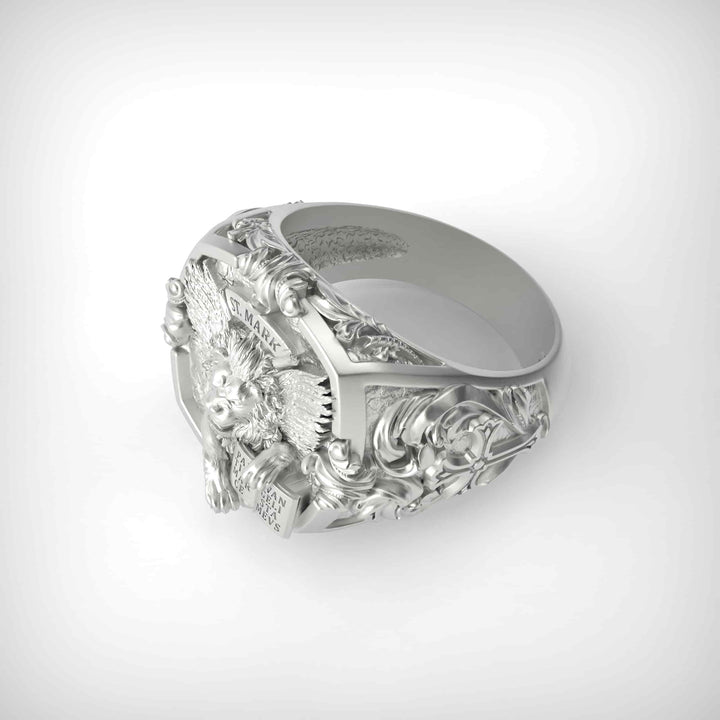 St. Mark Winged Lion Signet Ring