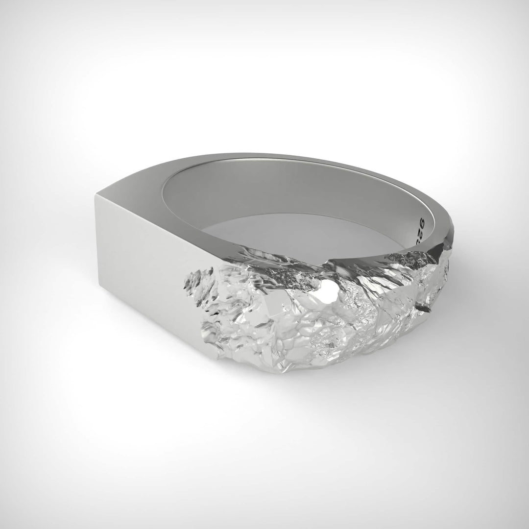 Fractured Stone Edge Ring