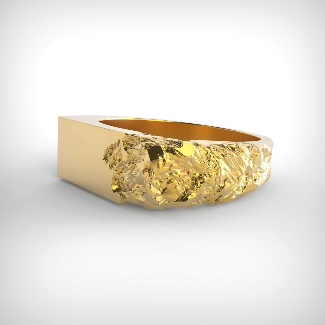 Fractured Stone Edge Ring