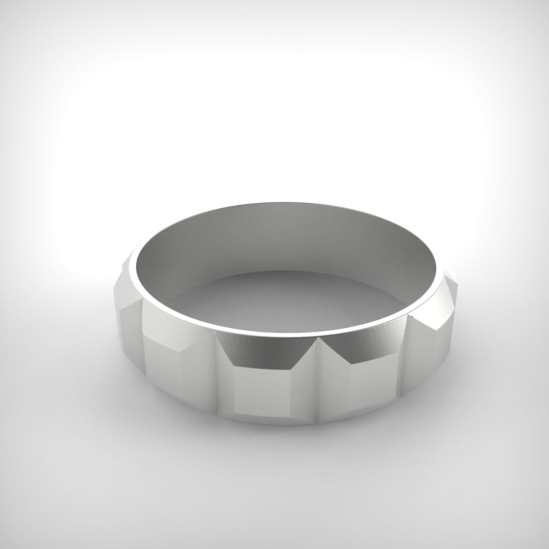 Carved Steel Ring