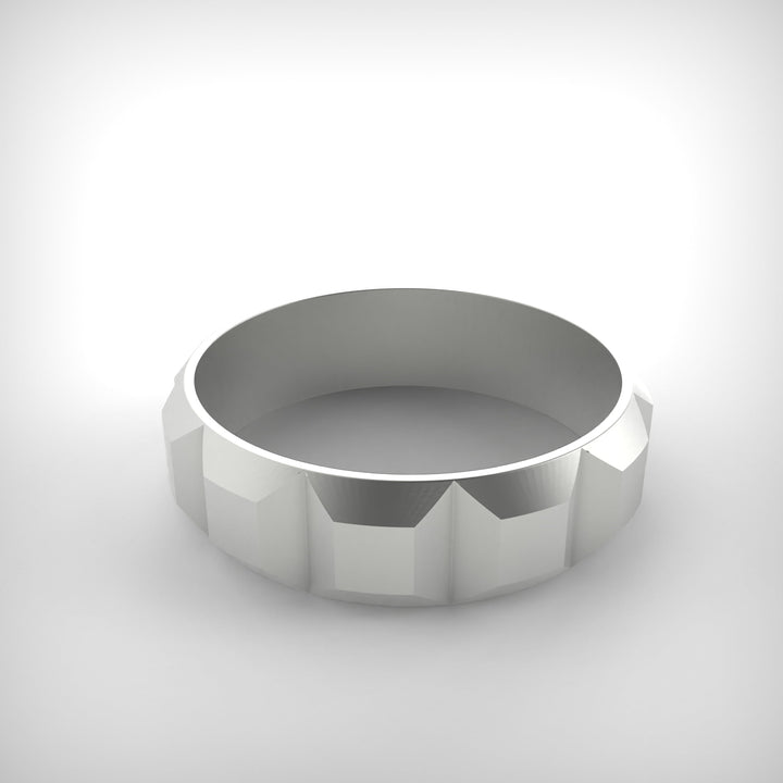 Carved Steel Ring