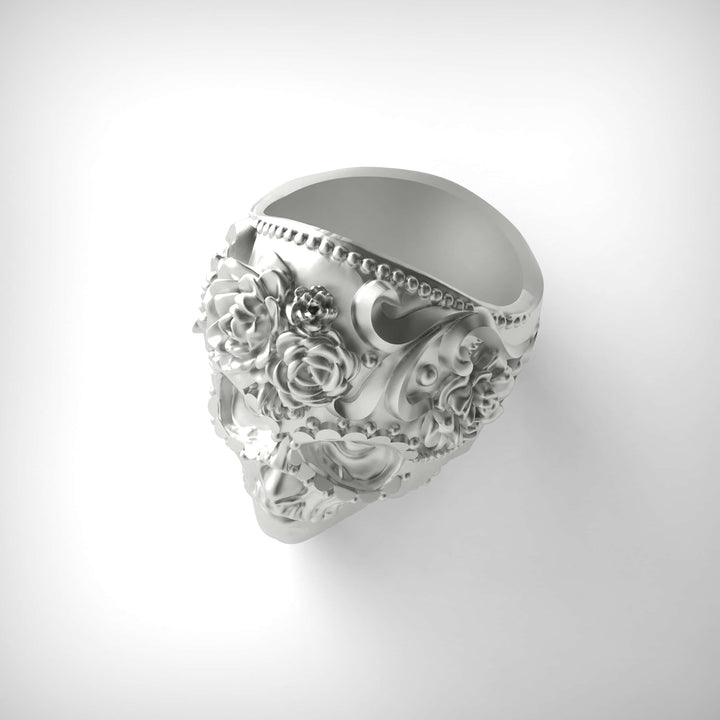 Roseborne Skull Lady Ring