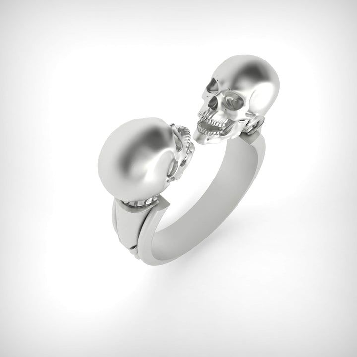 Twin Skull Bond Ring