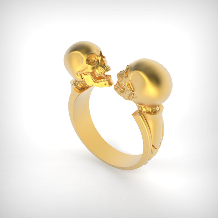Twin Skull Bond Ring