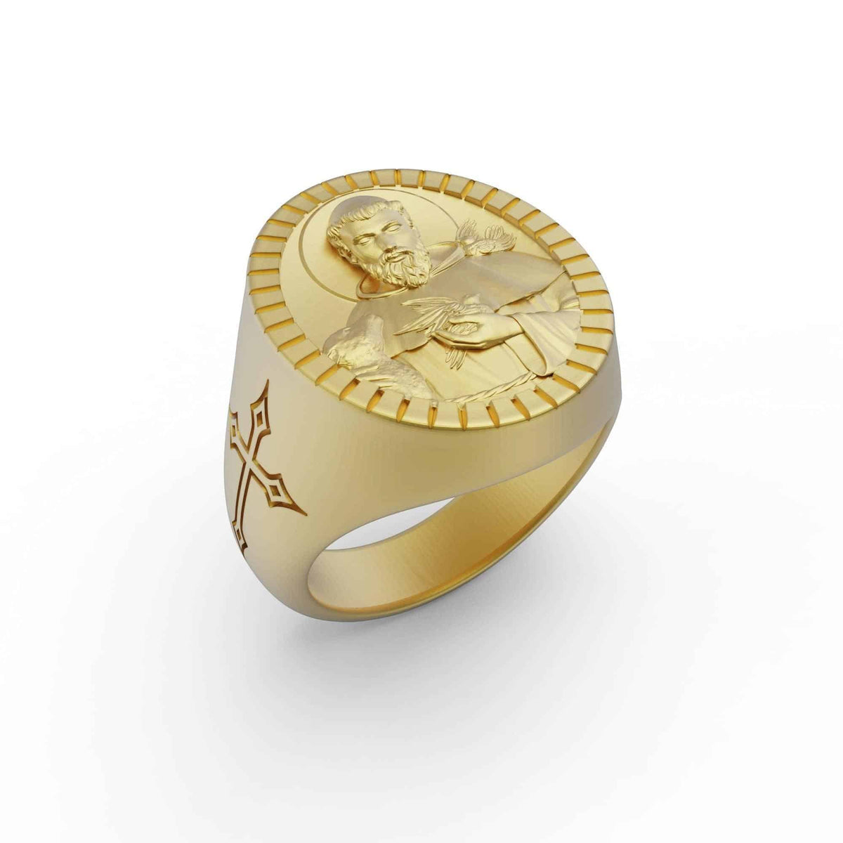 Saint Francis Signet Ring