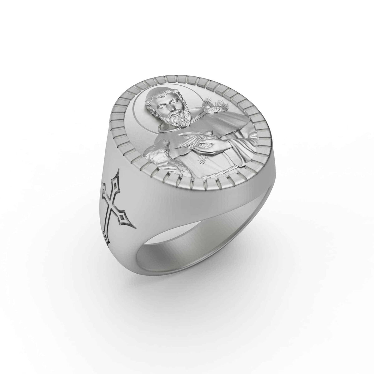 Saint Francis Signet Ring