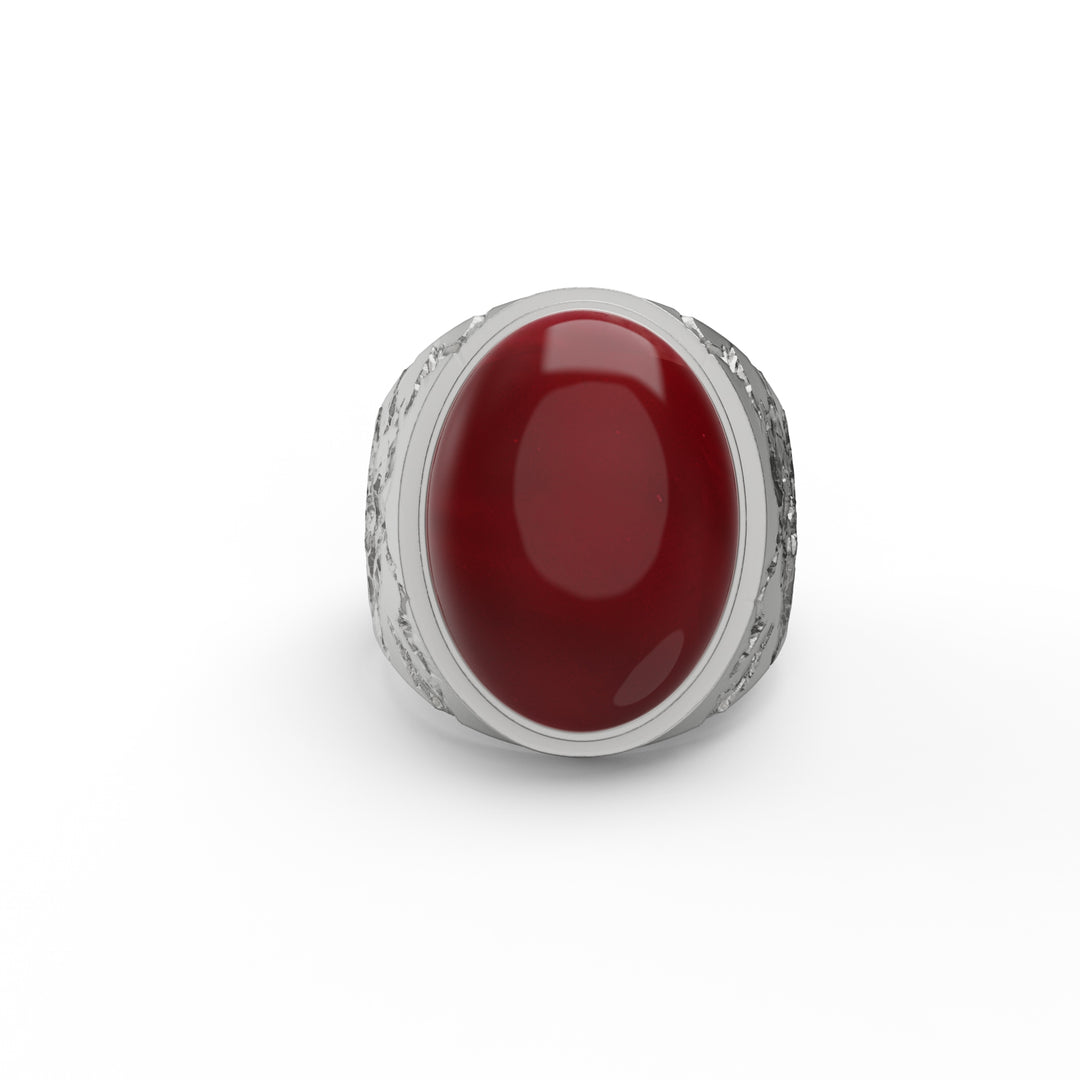 Cracked Carnelian Ring