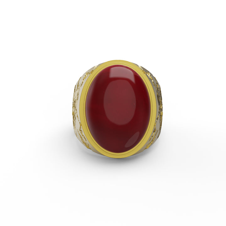 Cracked Carnelian Ring