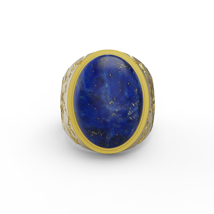 Cracked Lapis Ring