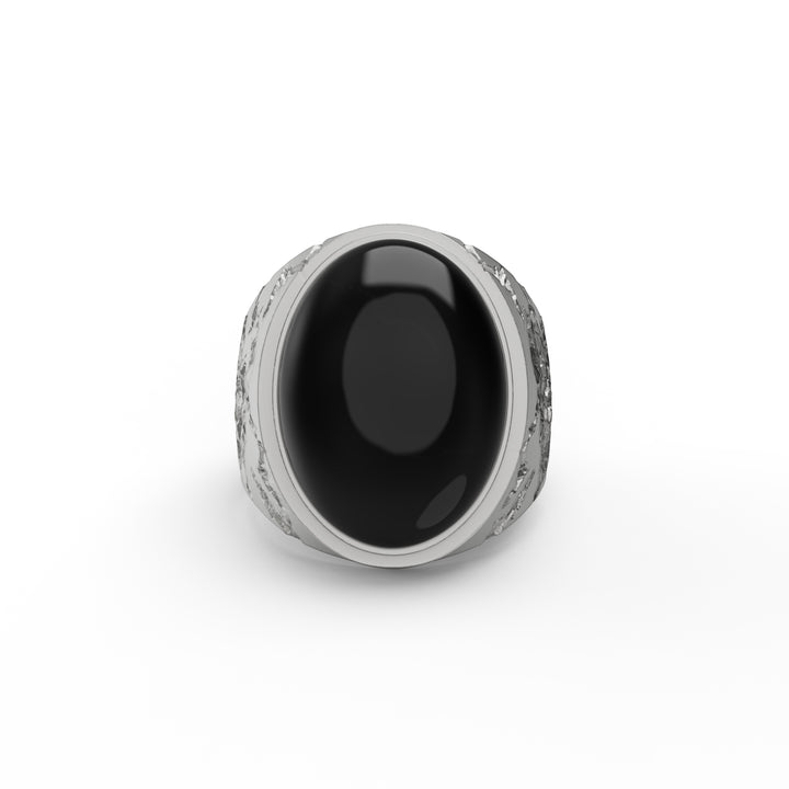 Cracked Onyx Ring