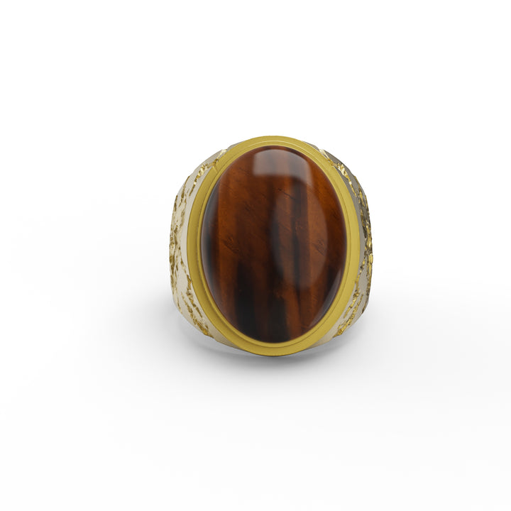 Cracked Tiger Eye Ring