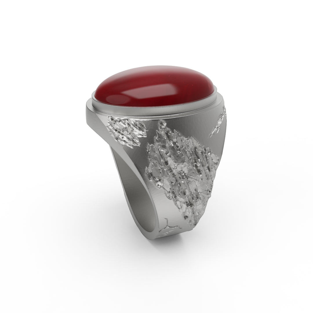 Worn Carnelian Ring