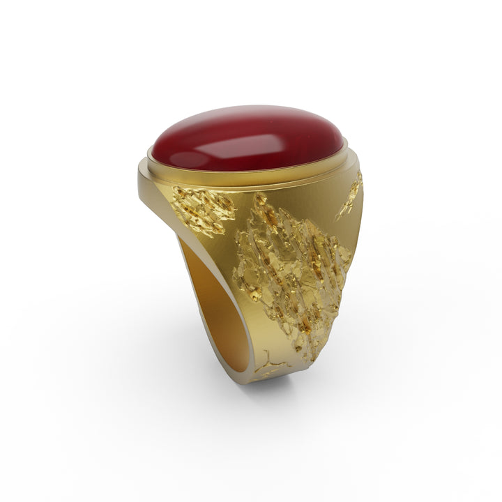 Worn Carnelian Ring