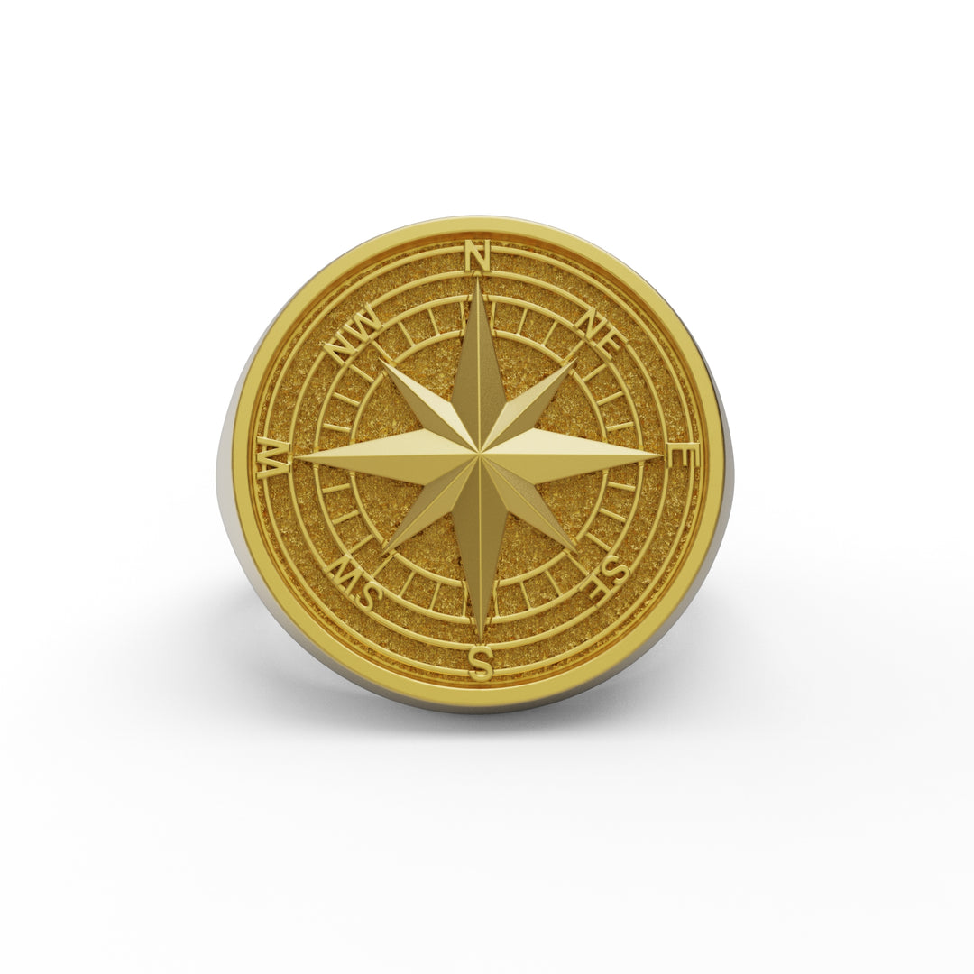 Compass Signet Ring