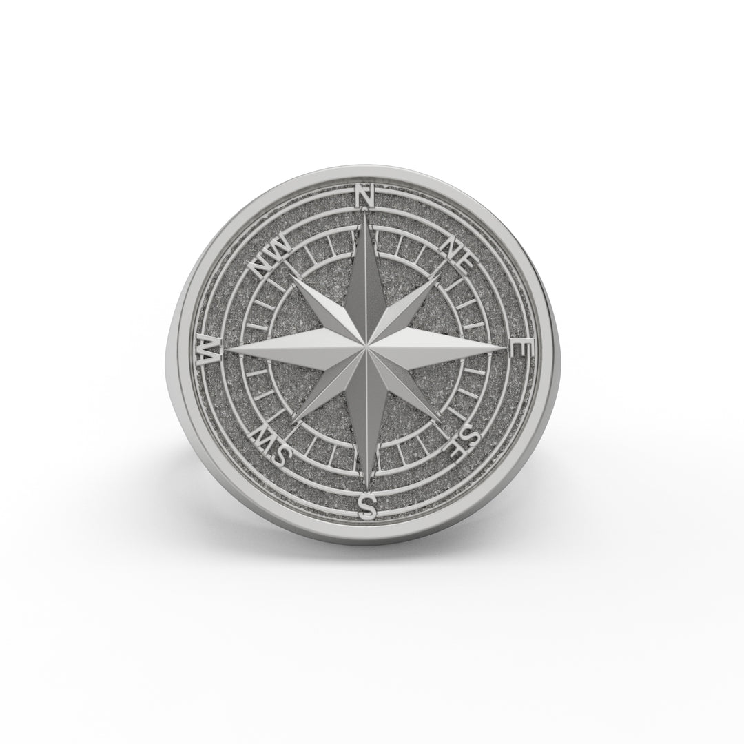 Compass Signet Ring