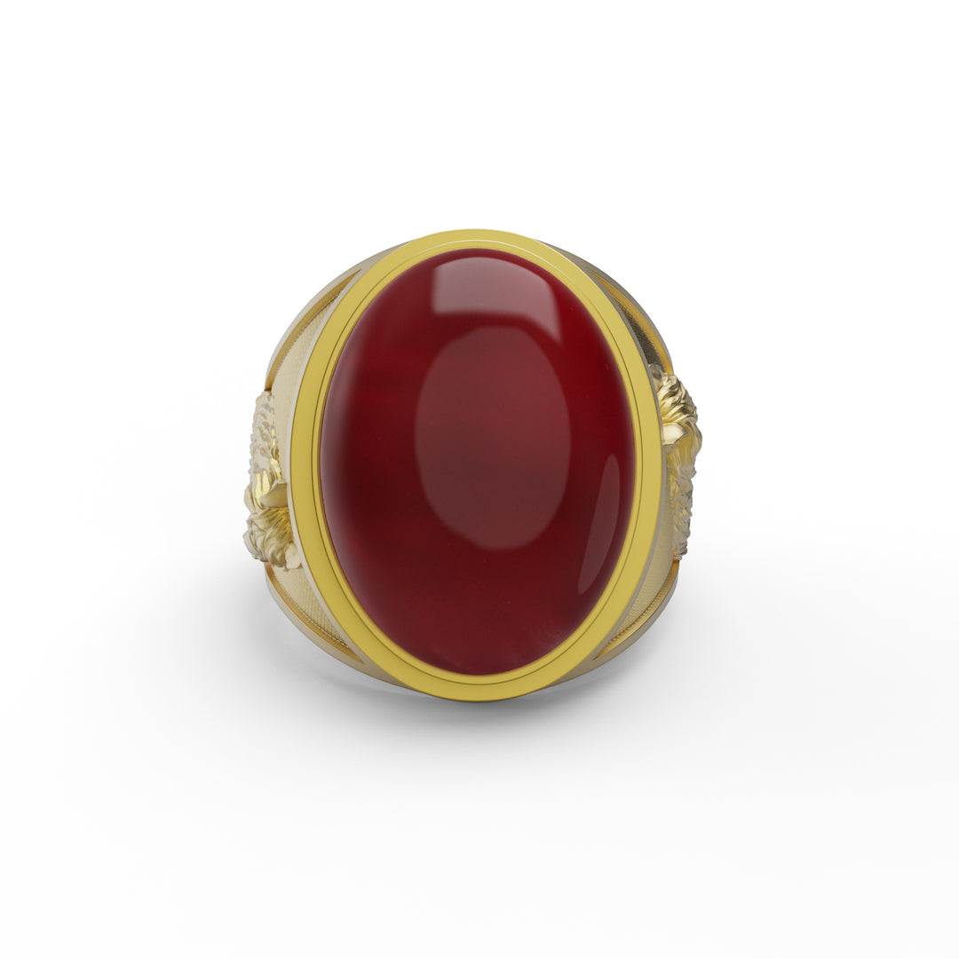 Horse Carnelian Ring