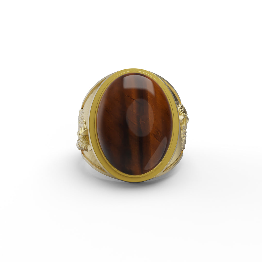 Horse Tiger Eye Ring