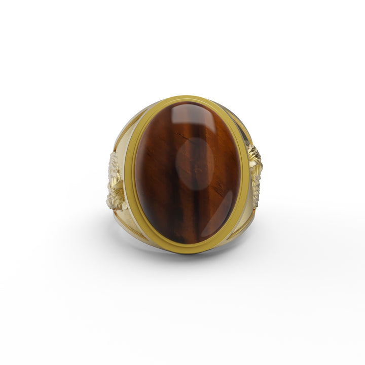 Horse Tiger Eye Ring