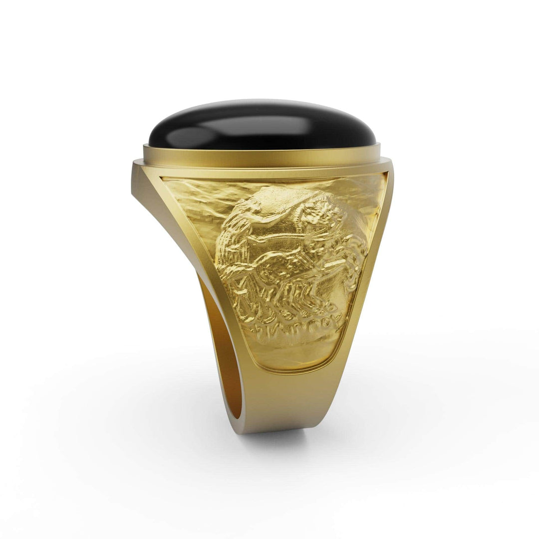 The Philip II Chariot Onyx Ring