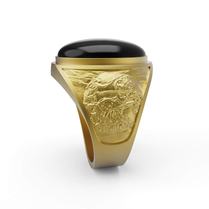 The Philip II Chariot Onyx Ring