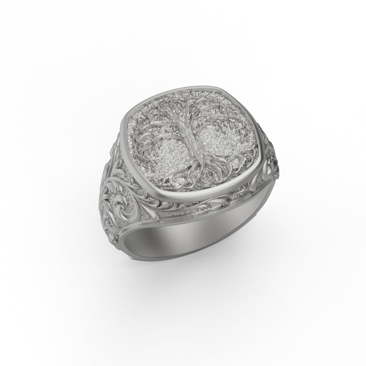 Tree Of Life Signet Ring