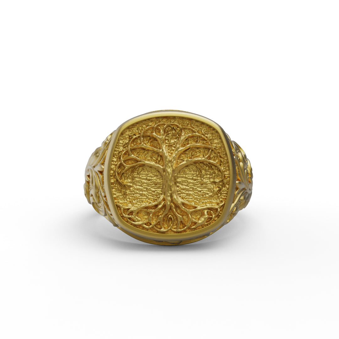 Tree Of Life Signet Ring