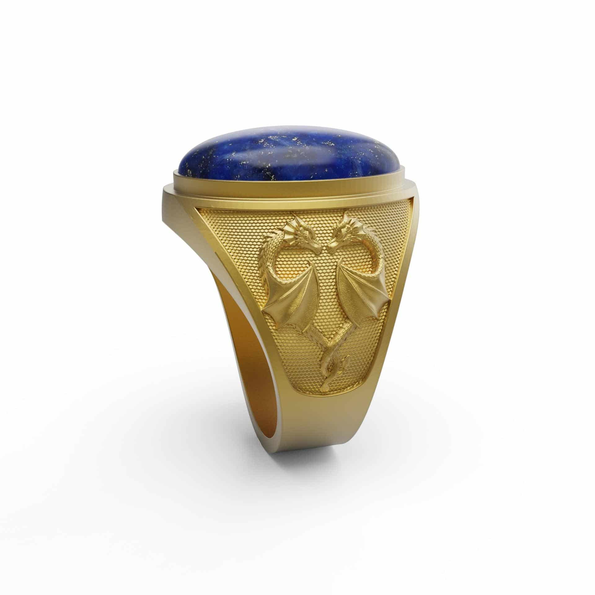 Dragons Lapis Ring – Theswaf