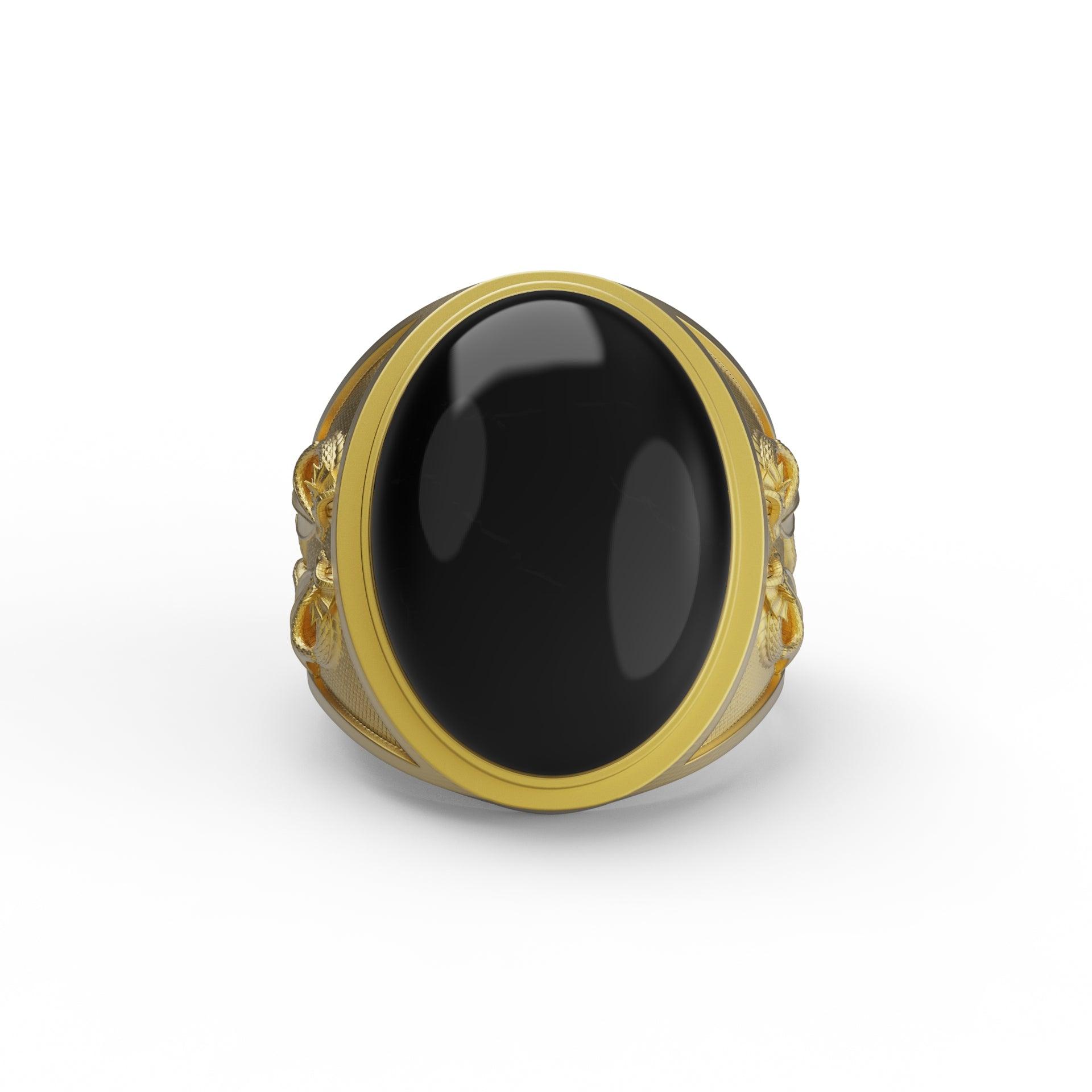 Dragons Onyx Ring – Theswaf