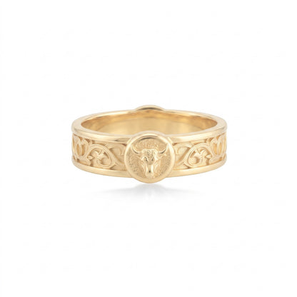 Taurus Bull Band Ring