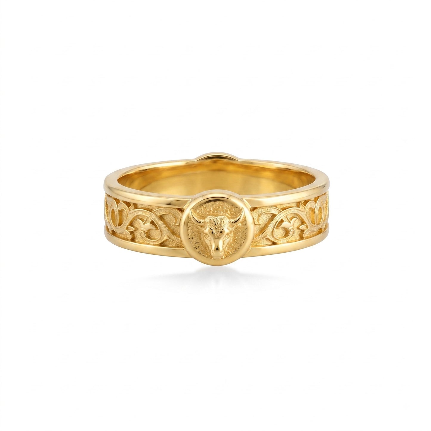 Taurus Bull Band Ring