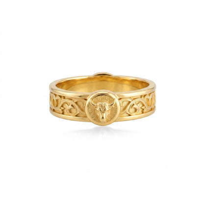 Taurus Bull Band Ring