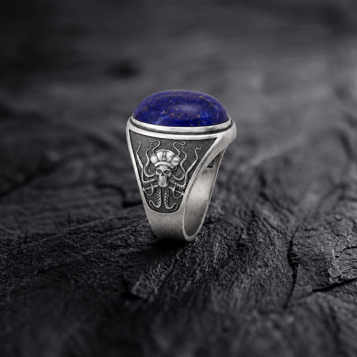 Pirate Octopus Lapis Ring