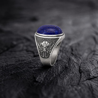 Pirate Octopus Lapis Ring