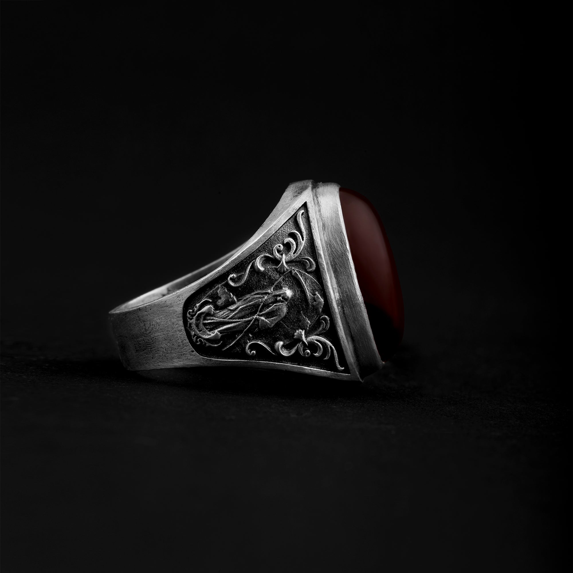 azrael carnelian ring side preview