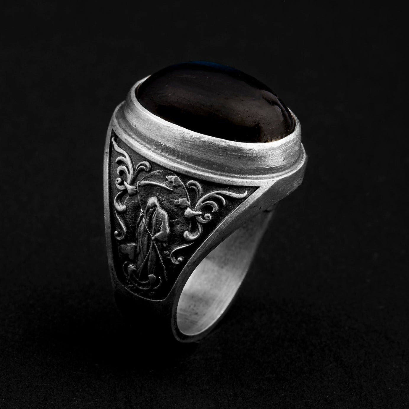 handmade sterling silver Azrael Labradotire Ring