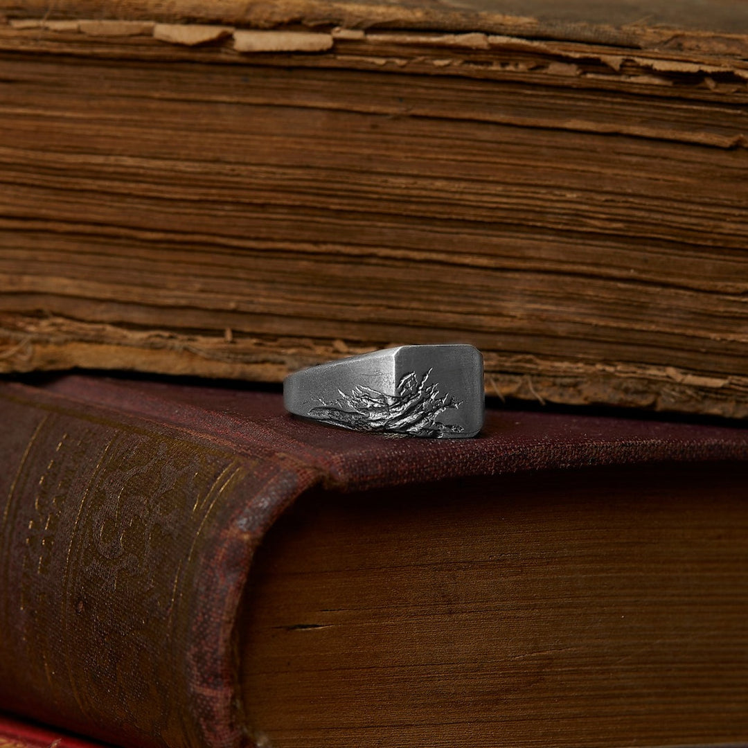 Carved Men Ring