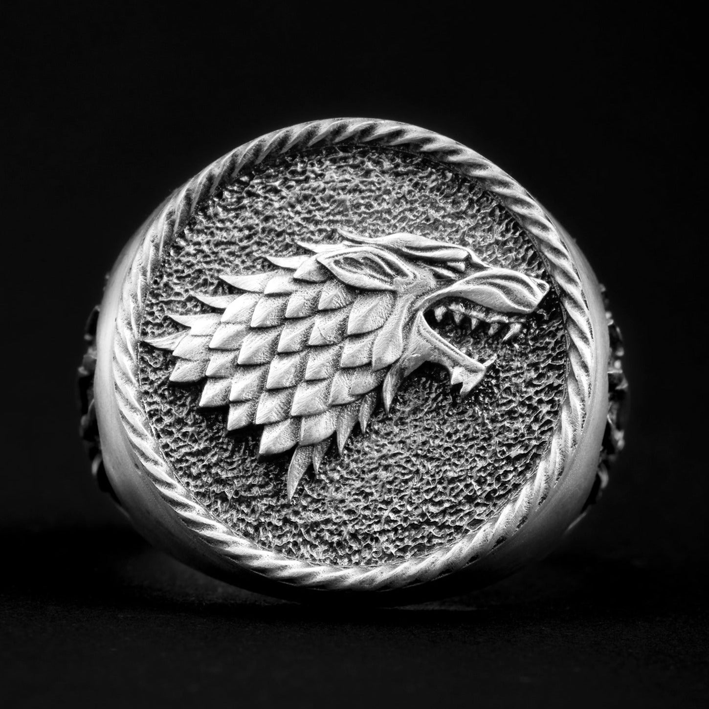 handmade sterling silver Game Of Thrones Stark Wolf Claw Ring
