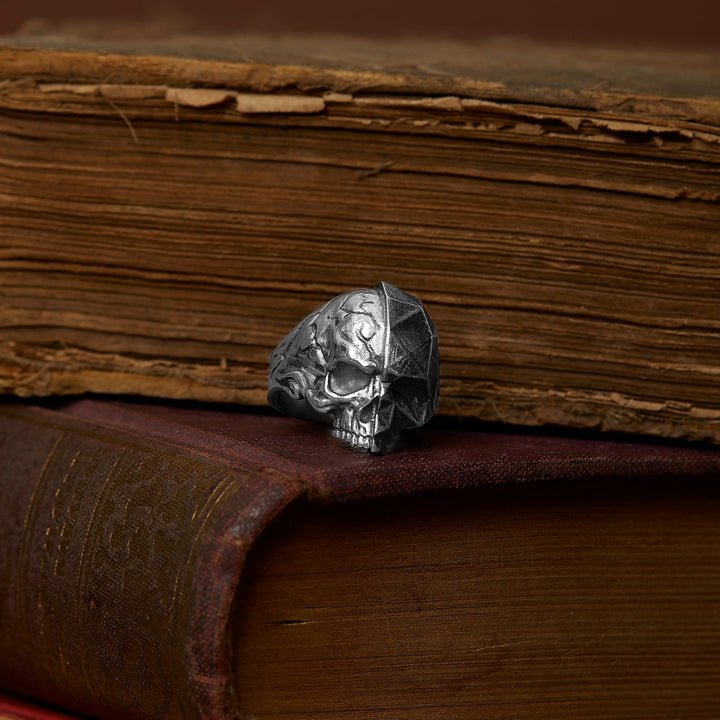 Half Brain Skull Ring